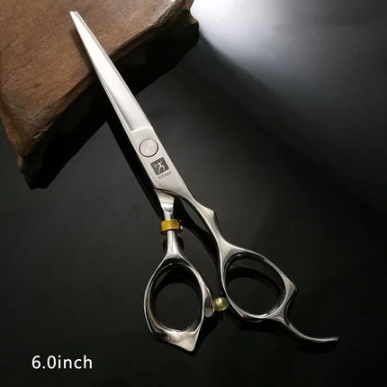 TITAN Professional Barber Tools Hair Scissor Cutting Thinning Hairdressing Shear 5.0/5.5/6.0/6.5 Inch Japan 440C Steel