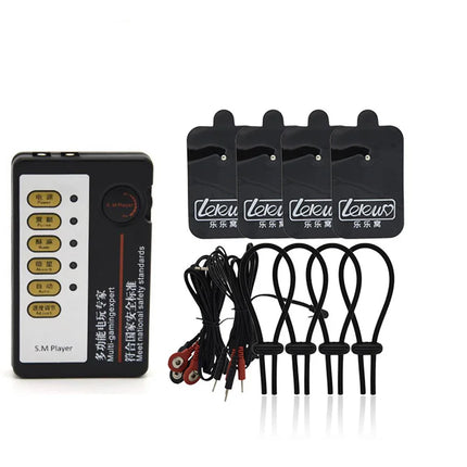 Electro Shock Penis Ring Bdsm Strong Electric Stimulate Therapy Massager Pad Penis Extender Enlargement Sex Toy Male Masturbator