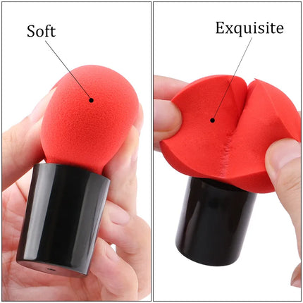 Cosmetic Sponge Handheld Mushroom Head Cosmetic Puff Foundation Cream Concealer Makeup Sponges Smooth Sponge Beauty Makeup Tools