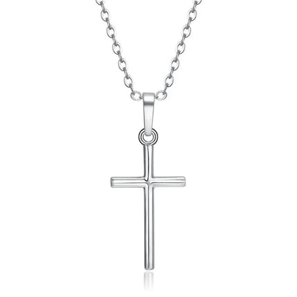 Fashion  Cross Pendants dropshipping Golden Silver  Color Crystal Jesus Cross Pendant Necklace Jewelry For Men/Women Wholesale