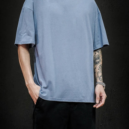 LEGIBLE 2025 Summer Men's T Shirt Casual Loose Cotton Short Sleeve T-Shirt Mens Top Tee shirt Men