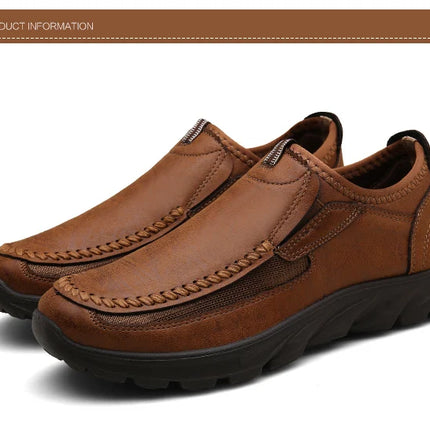 Men Casual Shoes Breathable Loafers Sneakers 2023 New Fashion Comfortable Flat Handmade Retro Leisure Loafers Shoes Men Shoes