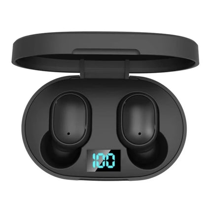 E6S, TWS Bluetooth Wireless Earphone, Headphone, Stereo Headset, SportEarbuds, Microphone with Charging Box for Smartphone