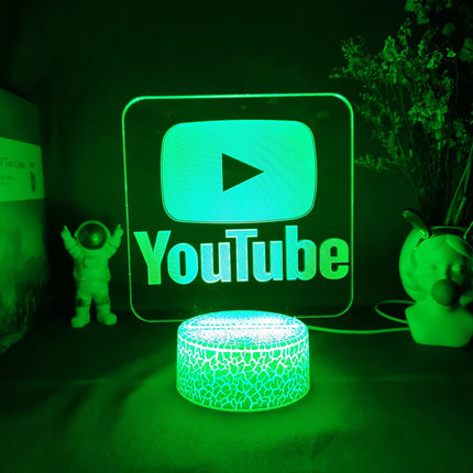 Cool 3D Illusion Lamp Perfect Live Streaming Room Decoration PC Desk Backlight Popular Youtubers Online Gamer Night Light Gift