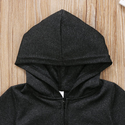 Baby Boy Girl Infant Warm Romper Jumpsuit Kids Cotton Long Sleeve Hooded  Zipper Clothes One-pieces 0-24M