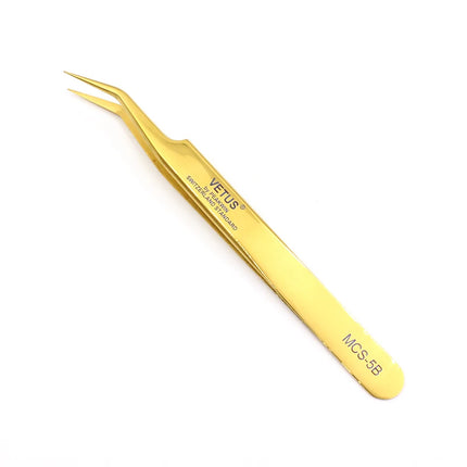 Vetus Original 5B Style Tweezers Hyperfine Anti Acid Non Magnetic ESD Tweezers for Eyelash Extension Nail Art