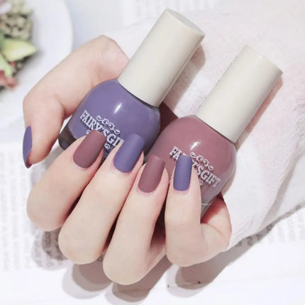 10ml Matte Nail Polish Convenient Water Proof Dry Quickly Resin Matte Set Nail Supplies for Professionals