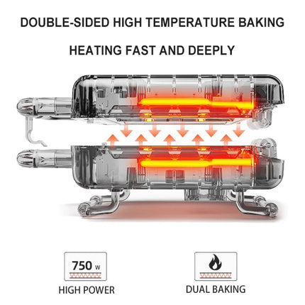 6 In 1 Electric Waffle Maker Sandwich Toaster Baking Steak Grill Egg Cake Oven Frying Pan for Kitchen EU Plug 750w