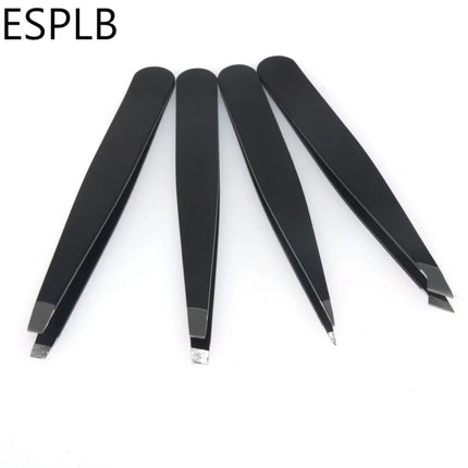 1.5mm Thickness Stainless Steel Tweezers Anti-static Maintenance Electronics Precision Tweezers for Eyebrow DIY Repair Tools