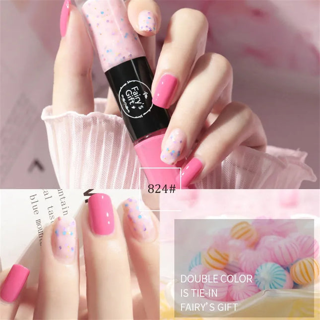 Double Head Nail Polish Quick Drying Without Baking Durable Not Easy To Fade Nail Art All for Manicure Regular Gel Nail Polish