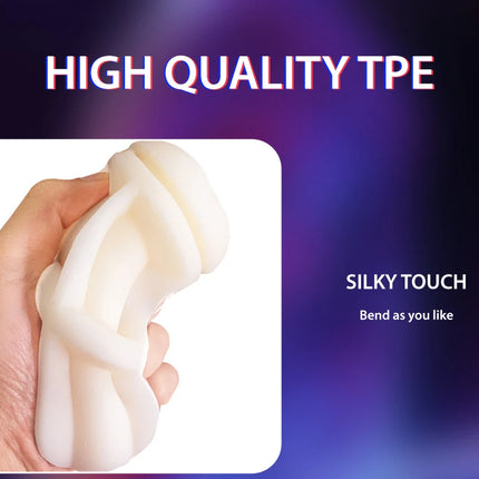Realistic Vagina Anal Oral Deep Throat Masturbation Cup Vacuum Sucking Soft Silicone Male Penis Glans Trainer Sex Toy for Men