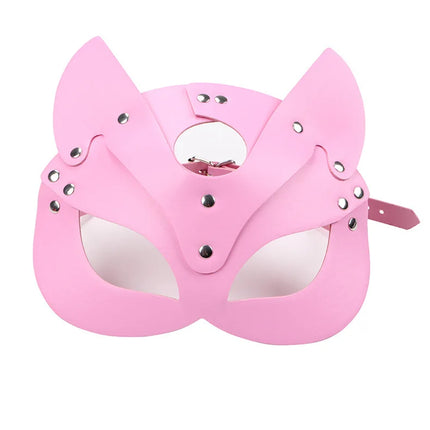 Sex Adult Products SM Sex Toy Fetish BDSM Female Leather Eye Mask & Collar Cosplay Adult Mask Game Masquerade Party Face Masks
