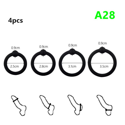 Penis Ring Reusable Silicone Semen Cock Ring Penis Enlargement Delayed Ejaculation Sex Toys For Men
