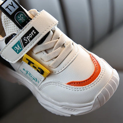 Comfortable fashion artificial leather baby sneakers shoes autumn winter boys and girls sports toddler sneakers shoes for baby