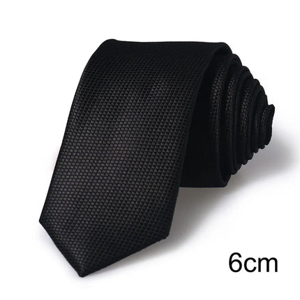 HUISHI 8CM 8 Styles Men's Solid Dark Blue Neck Tie 6cm Waterproof Jacquard Necktie Daily Wear Cravat Wedding Party For Men