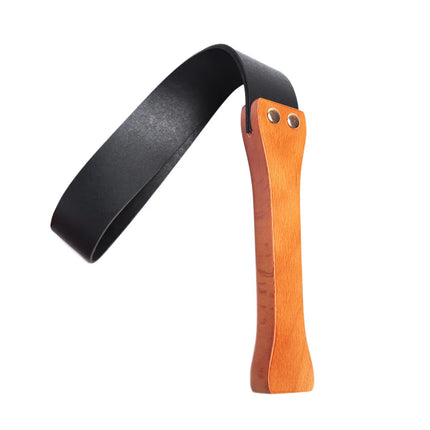 Thierry Flogger Leather Bdsm Whip Wooden Handle Spanking Paddle Slave Adult Sex Toys for Womans Bondage Restraints Whips