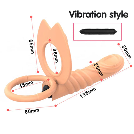 Double Penetration Vibrator Sex Toys For Couples Strapon Dildo Vibrator Strap On Penis Remote Control Penis Vagina Plug AnalPlug