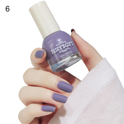 10ml Matte Nail Polish Convenient Water Proof Dry Quickly Resin Matte Set Nail Supplies for Professionals