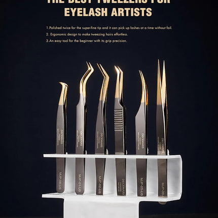 DeceMars Eyelash Extensions Tweezers For Lash Artists