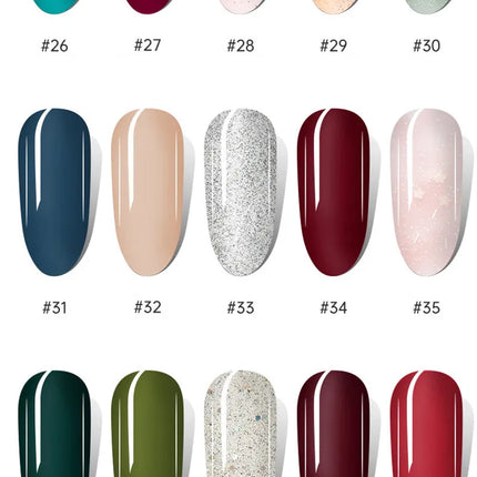 Nail Art Tearable Quick Dry Normal Without Lamp Nail Polish Glitter Sequins UV Varnish Matte Waterproof No-bake Nail Polish