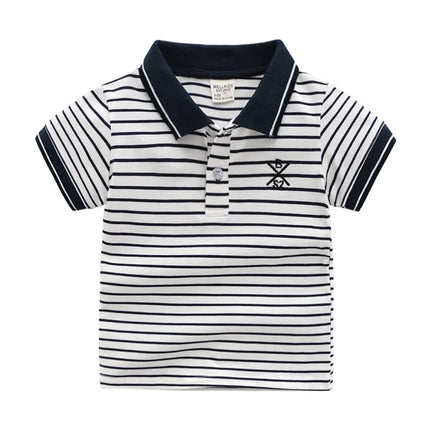 Summer Solid Color Boys Shirts Cotton Kids Polo T-shirts Toddler Tops Tees Quality Children's Clothes