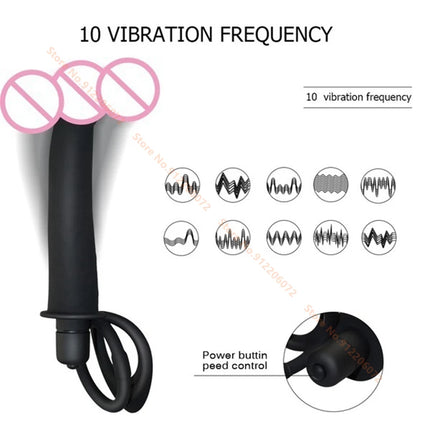 Sex Shop Double Penetration Anal Plug Dildo Big Butt Plug Vibrator For Men Strap On Penis Vagina Plug Adult Sex Toys For Couples