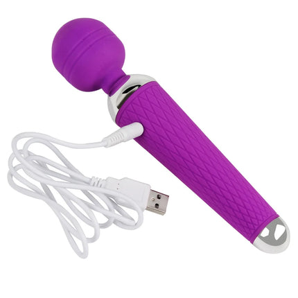 Powerful Dildo Vibrator AV Magic Wand G-Spot Massager Sex Toys For Women Couples Clitoris Stimulate Goods for Adults USB Charge