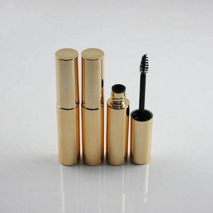 10-100pcs 8ml Empty Gold Eyelash Tube Mascara Cream Vial/Container Fashionable Refillable Bottles Makeup Tool Accessories