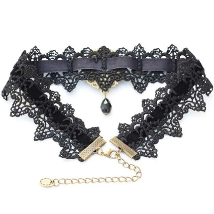 Sexy Necklace Rhinestone BDSM Bondage Lace Collar Bound Slave Restraints For Girl Women Cosplay Fetsih Erotic Wear Sex Toy