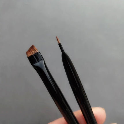 LOYBJ 1/2pcs Blade Makeup Brushes Angled Thin Eyebrow Brush Flat Fine Eyeliner Brush Professional Liner Brow Beauty Make Up Tool
