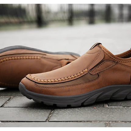 Men Casual Shoes Breathable Loafers Sneakers 2023 New Fashion Comfortable Flat Handmade Retro Leisure Loafers Shoes Men Shoes