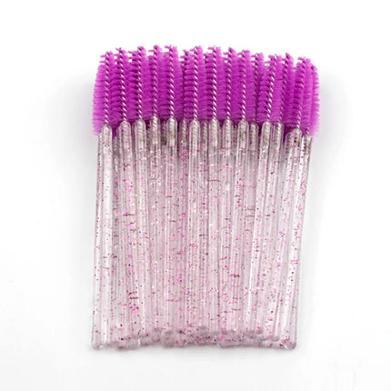 SHIDISHANGPIN 5/25/50 Pc Eyelash Brushes Makeup Brushes Mascara Wands Applicator Spoolers Eye Lashes Cosmetic Brush Makeup Tools