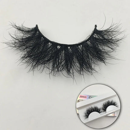 RED SIREN Fluffy Mink Lashes 3d525 3d530 Messy Wispy Natural Eyelashes Hamdmade Real 3D Mink Eyelashes Makeup False Lashes