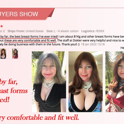 Dokier K Cup Fake Boobs Realistic Silicone Breast Forms For Crossdressing Drag Queen Shemale Crossdresser Transgender Big Boobs - VIBRATEUR