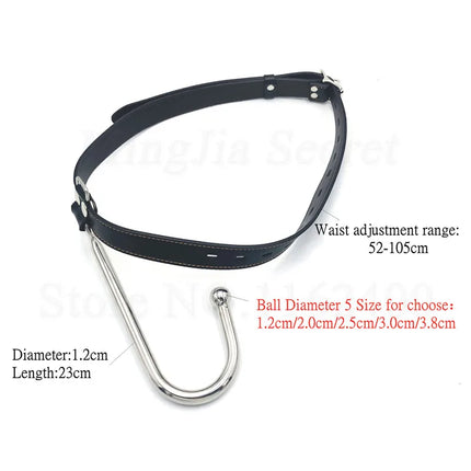 Female Chastity Belt With Butt Plug Stainless Steel Anus Hook Bondage Restraints Adult Games BDSM Anal Sex Toys For Couples