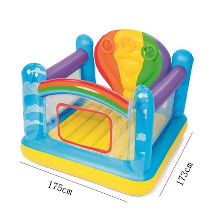 Inflatable Bouncer Toddler Bounce House for Birthday Party Rainbow  Jumping Castle Bouncer Playhouse Children Outdoor Yard Toys