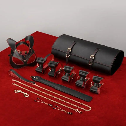 Sex Products For Adults Games Bondage Set BDSM Kits Handcuffs Sex Toys Whip nipple clamps Women Accessories S0922