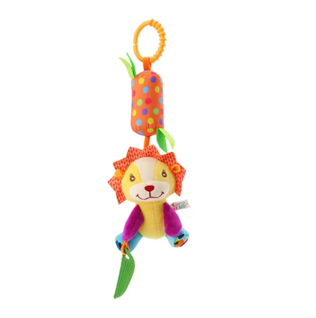 Baby Rattles Mobiles Cartoon Animal Bell Toy Newborn Baby Rattle Hanging Plush Lovely 0-24 Months Teether Toys Christmas Gift