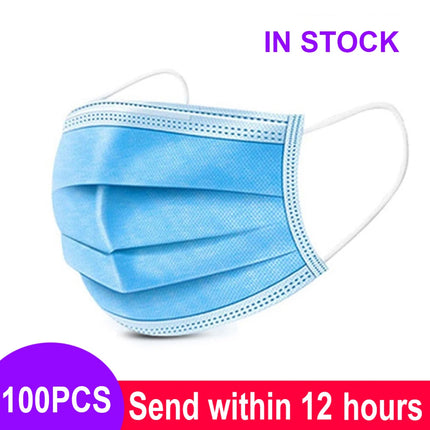 Pink Black Disposable Non-woven 3-layer Face Mask Breathable Mask With Elastic Earband Breathable Adult Mouth Mask