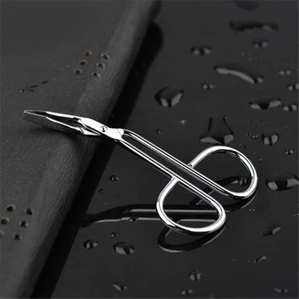 Stainless Steel Eyebrow Removal Tool Makeup New Fashion Scissors Shaped Eyebrow Clip Tweezers Clamp Clipper Beauty Tool