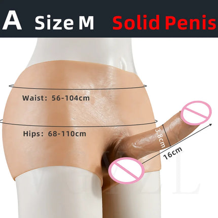 Skin Feeling Strap on Realistic Dildo Huge Big Penis Strap-On Panties Lesbian Strapon Dilldo for Woman Men Sex Toys for Couple