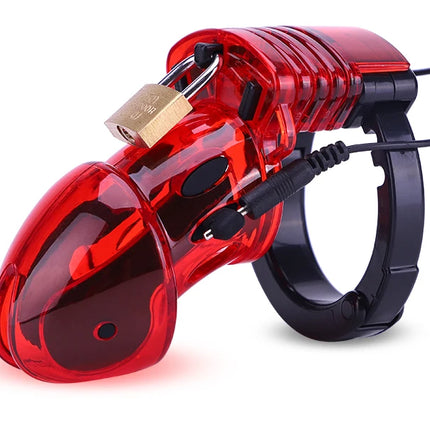 Medical Themed Electric Shock Anal Vaginal Plug Electro Stimulation Peins Ring Cock Cage Penis Plug SM Adult Sex Toys For Couple