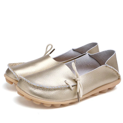 Women Flats Hot Sell Colourful Leather Women Loafers Ballet Pointed Toe Flats Ladies Shoes Loafers Plus Size 44 Zapatos De Mujer