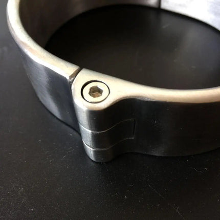 Stainless Steel Handcuff Slave Restraints Set Bondage Collar Ankle Cuffs BDSM Bondage Restraint Sex Toys for Women Man Couples