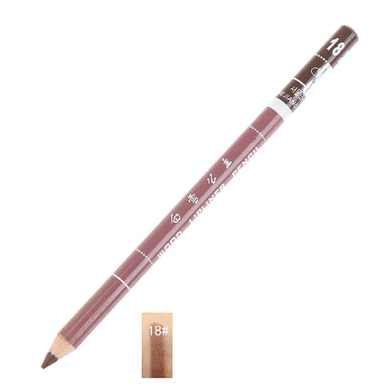 1PC Professional Wood Lip Liner Waterproof Lady Long Lasting Lip Liner Pencil Makeup Women's Long Lasting Cosmetic Beauty Tool