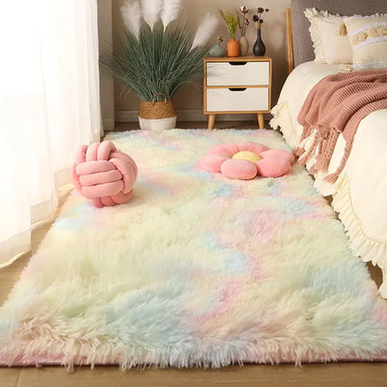Washable Long Hair Carpet Living Room Coffee Table Fluffy Large Rugs 160x230 Girl Bedroom Thick Carpets Indoor Non-slip Mats