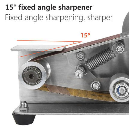 Multifunctional Mini Electric Belt Sander DIY Cutter Edges Sharpener  Adjustable Speed Polisher Machine 10PCS Belt 110V/220V