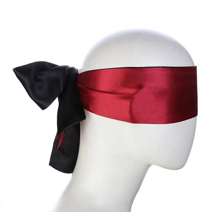 Adult Game Silk Satin Eye Mask Shade Blindfold Ribbon Restraints Rope BDSM Bondage Handcuffs Cosplay Sex Toys For Couples Women