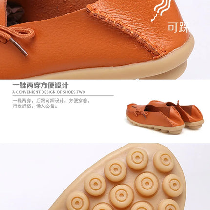 Women Flats Hot Sell Colourful Leather Women Loafers Ballet Pointed Toe Flats Ladies Shoes Loafers Plus Size 44 Zapatos De Mujer