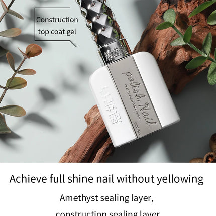 ANNIES Construction Amethyst Nail Sealer Nails Diamond Top Coat UV Gel